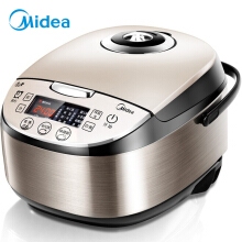 美的（Midea）電飯煲 氣動渦輪防溢 金屬機(jī)身 圓灶釜內(nèi)膽4L電飯鍋MB-WFS4037