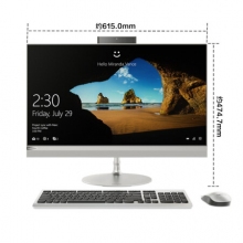 聯(lián)想（Lenovo）AIO 520 致美一體機臺式電腦27英寸QHD（I7-7700T 16G 2T+128SSD GF940MX 2G 三年上門）銀